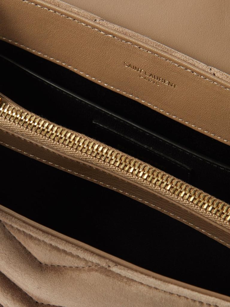 商品Yves Saint Laurent|Loulou small quilted-suede shoulder bag,价格¥16464,第7张图片详细描述