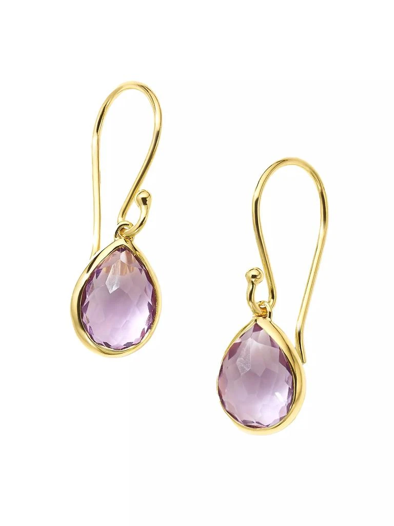 商品Ippolita|Rock Candy 18K Green Gold & Amethyst Teeny Teardrop Earrings,价格¥4124,第1张图片