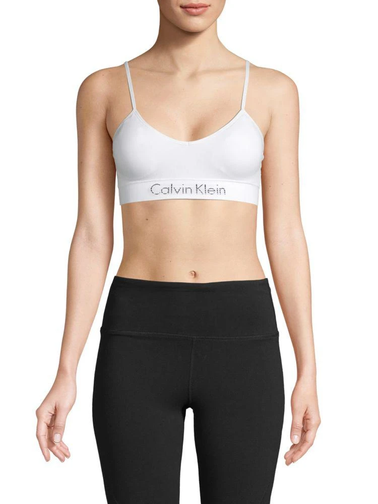 商品Calvin Klein|Logo Stretch Bralette,价格¥113,第1张图片