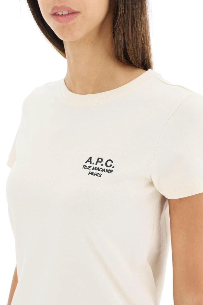 商品A.P.C.|'NEW DENISE' LOGO EMBROIDERED T-SHIRT,价格¥327,第5张图片详细描述