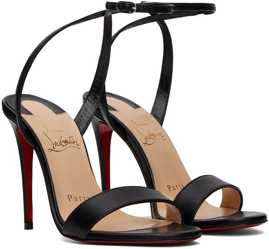 商品Christian Louboutin|Black Loubigirl 100 Heeled Sandals,价格¥6412,第4张图片详细描述