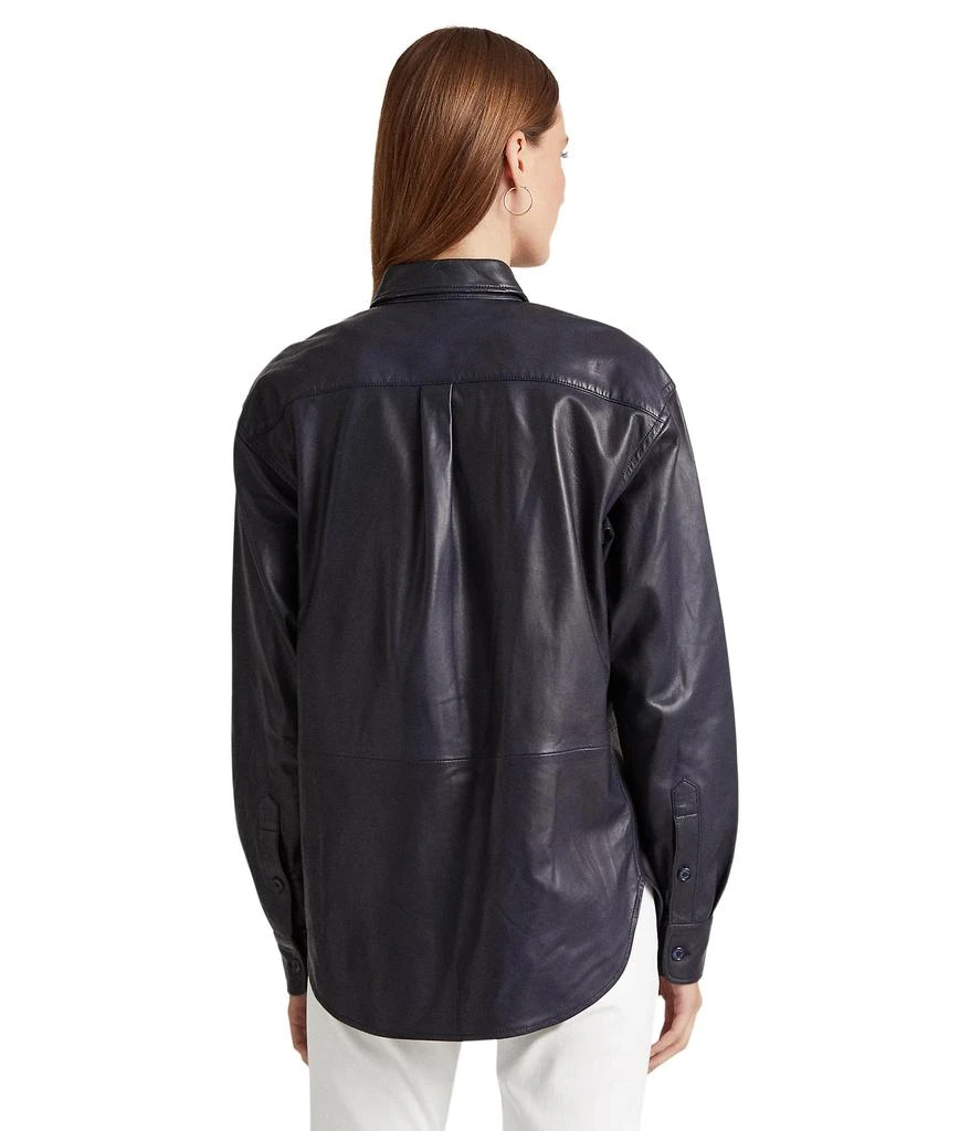 商品Ralph Lauren|Stretch Leather Shirt,价格¥1989,第2张图片详细描述