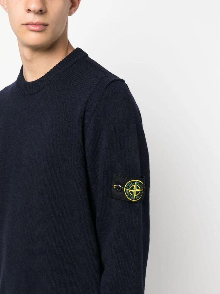 商品Stone Island|STONE ISLAND - Wool Pullover With Logo,价格¥2345,第4张图片详细描述