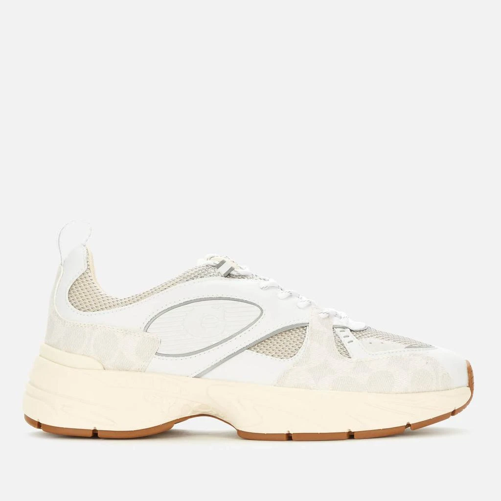 商品Coach|Coach Men's Tech Running Style Trainers - Optic White,价格¥840,第1张图片