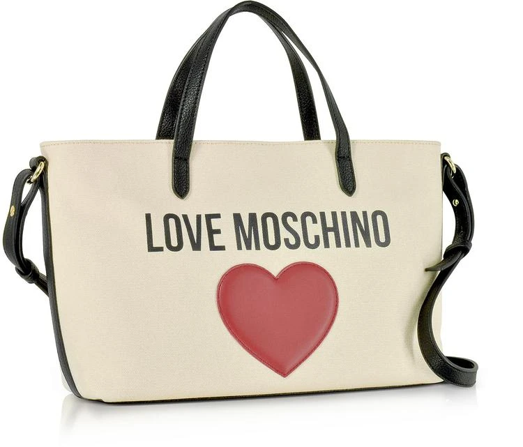 商品Moschino|棉质手提包配肩带,价格¥1179,第2张图片详细描述