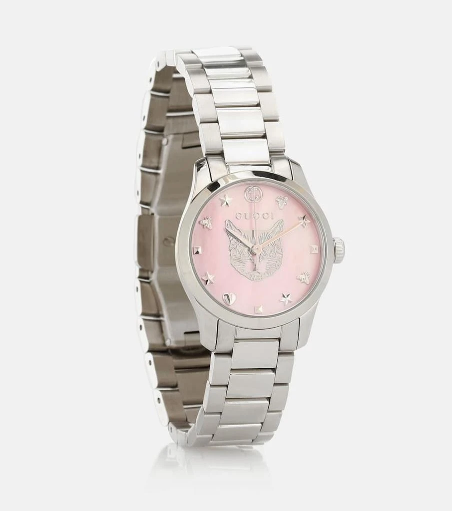 商品Gucci|G-Timeless 27mm不锈钢手表,价格¥11188,第1张图片