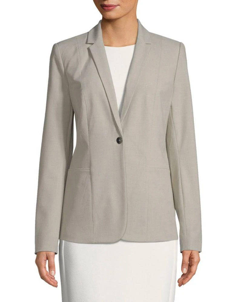 商品Tahari|Queena Single Button Blazer,价格¥316,第1张图片