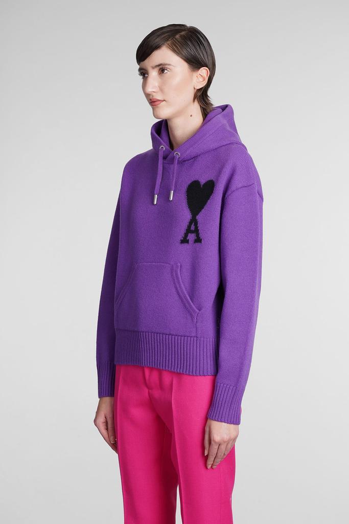 商品AMI|Ami Alexandre Mattiussi Knitwear In Viola Wool,价格¥3329,第6张图片详细描述