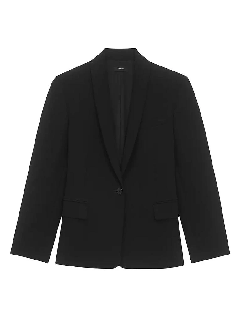 商品Theory|Crepe Shawl-Collar Blazer,价格¥3637,第1张图片