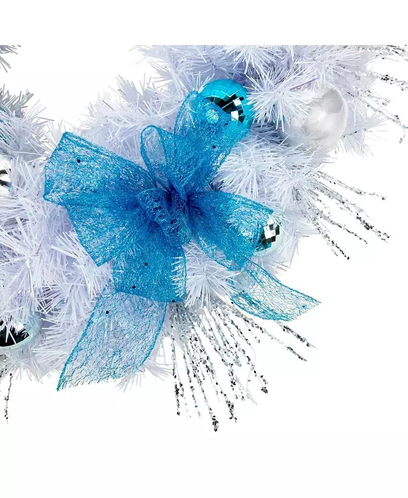 商品Northlight|24" Pre-Decorated Menorah Artificial Pine Hanukkah Wreath,价格¥1111,第3张图片详细描述