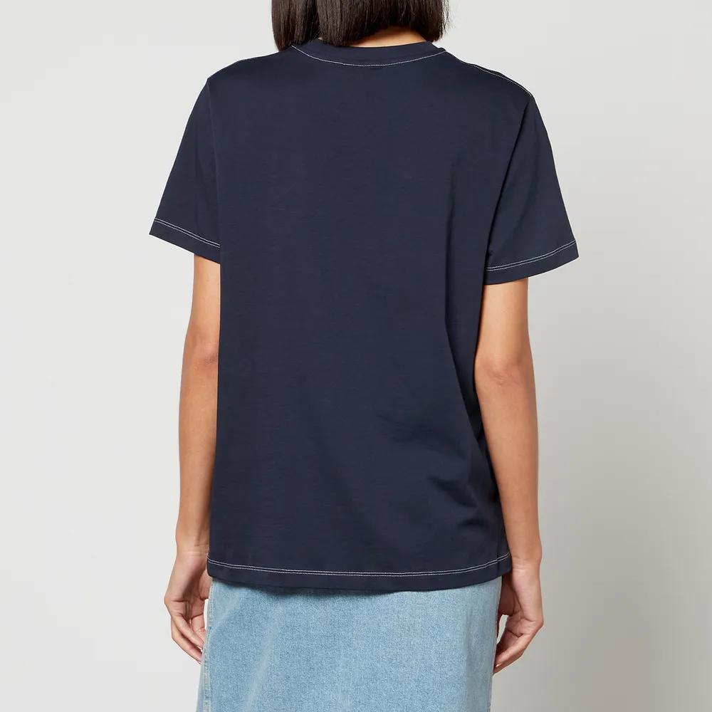 商品Ganni|Ganni Smiley Face Organic Cotton-Jersey T-Shirt,价格¥794,第4张图片详细描述