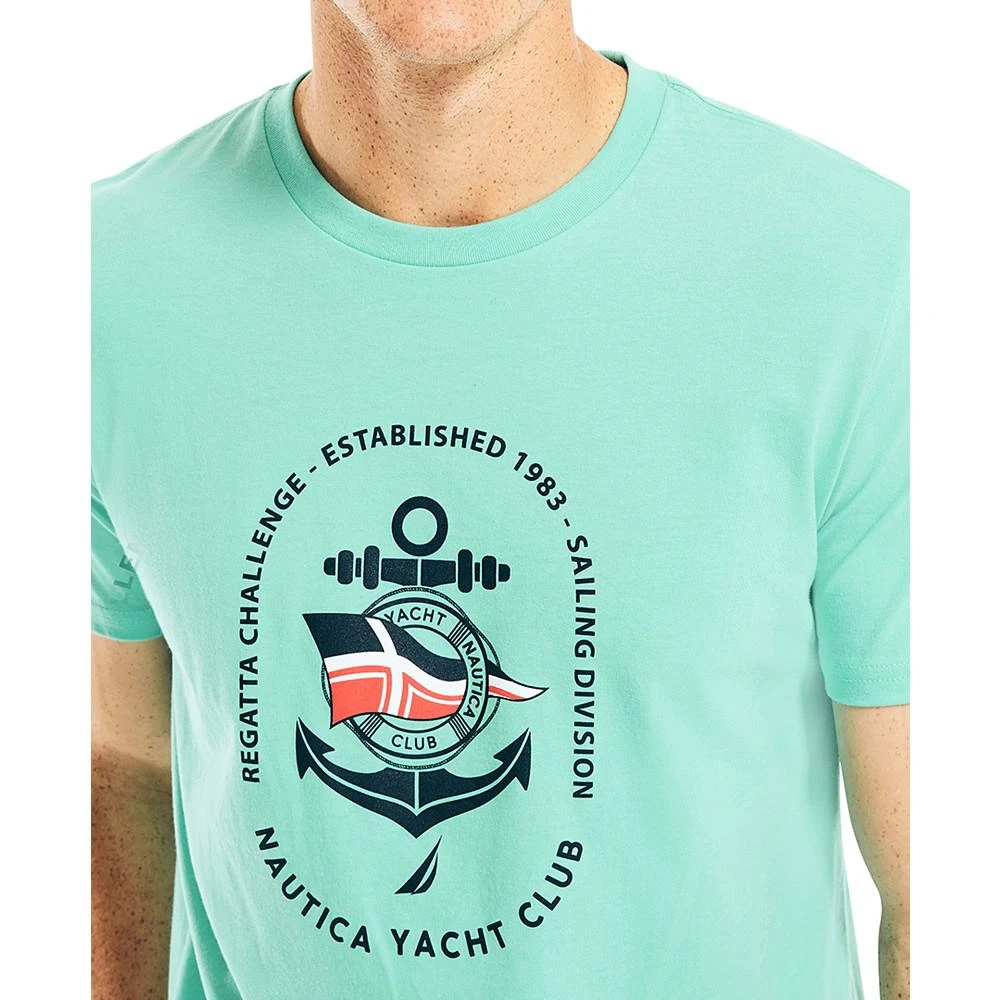 商品Nautica|Men's Sustainably Crafted Yacht Club Graphic T-Shirt,价格¥98,第3张图片详细描述