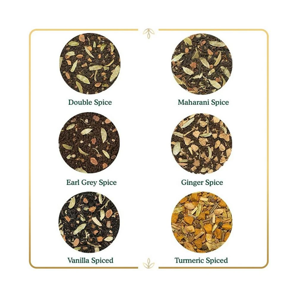 商品Vahdam Teas|Indian Chai Assorted Loose Leaf Tea Gift Set, 12 Piece,价格¥299,第3张图片详细描述