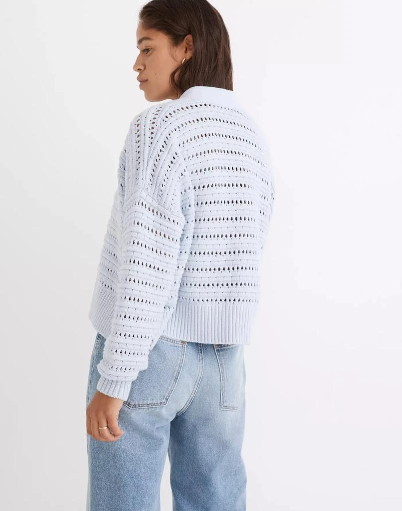 商品Madewell|Tanfield Open-Stitch Cardigan Sweater,价格¥473,第3张图片详细描述