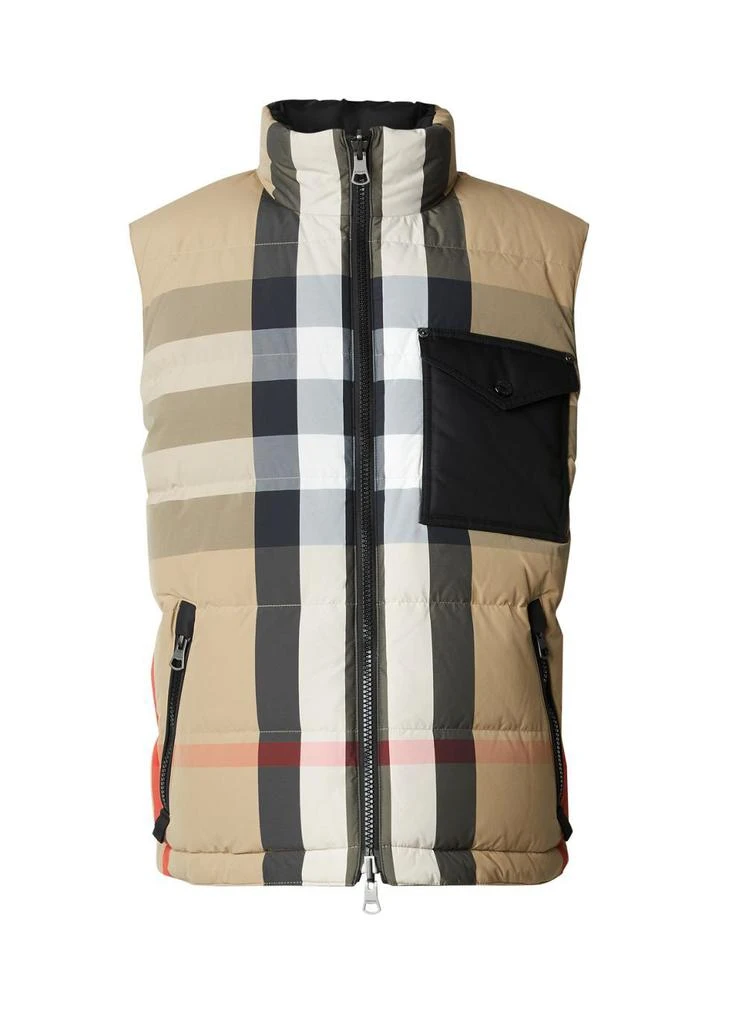 商品Burberry|Reversible check nylon puffer gilet,价格¥10298,第1张图片