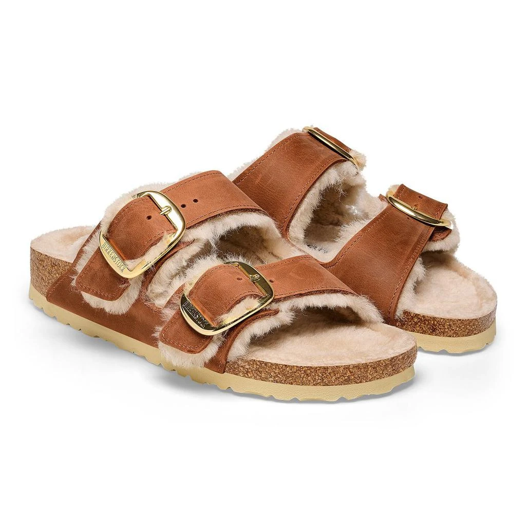 BIRKENSTOCK ARIZONA BIG BUCKLE SHEARLING COGNAC,OILED LEATHER-CALZ.S 商品