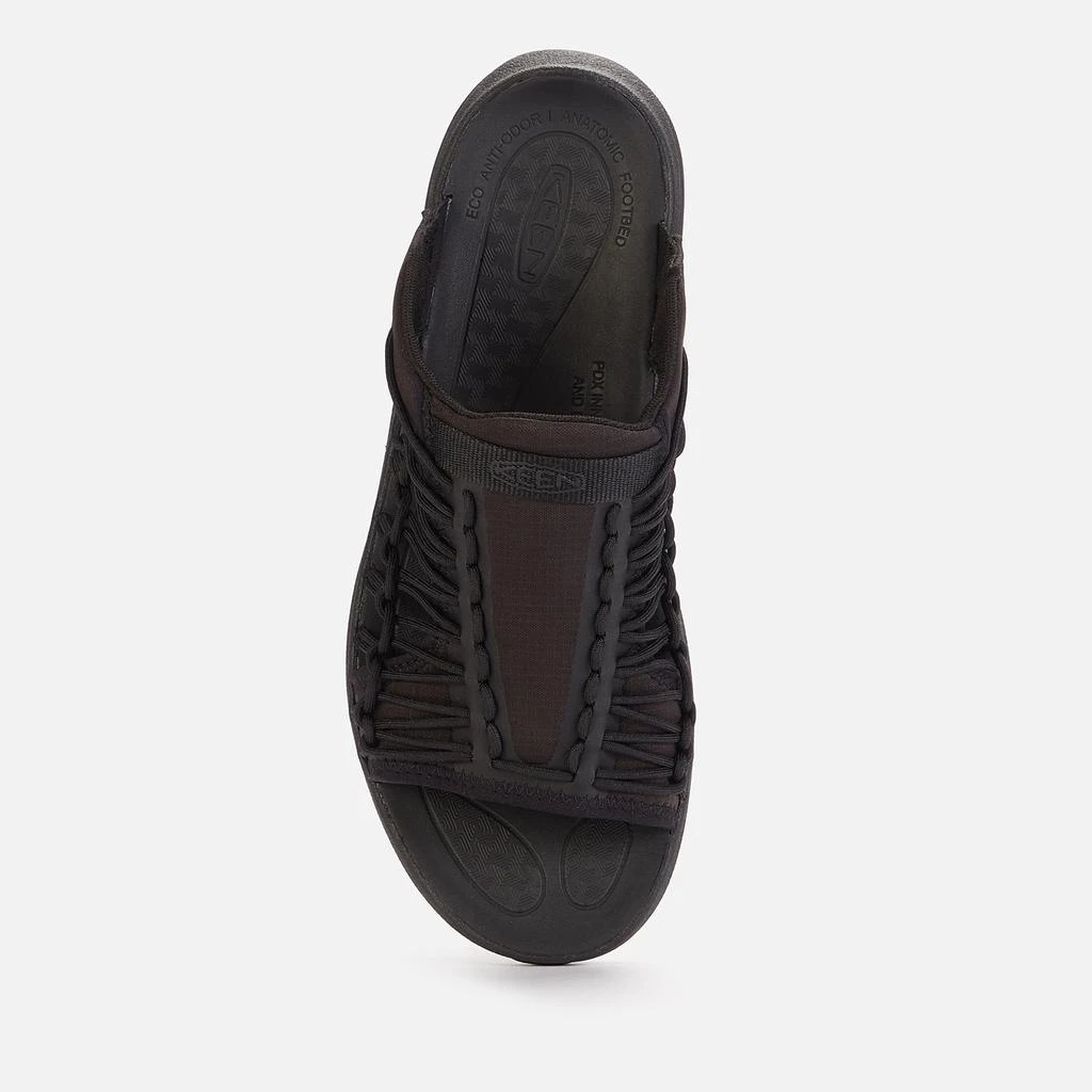 商品Keen|Keen Men's Uneek Sneaker Slide Sandals - Black/Black,价格¥451,第3张图片详细描述