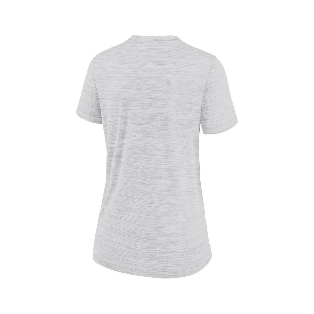 商品NIKE|Women's White San Francisco Giants 2021 MLB City Connect Velocity Space-Dye Performance V-Neck T-shirt,价格¥269,第3张图片详细描述