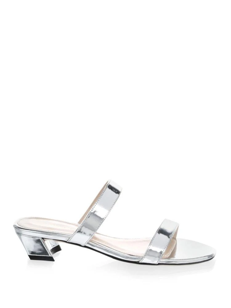 商品Stuart Weitzman|Block Heel Leather Sandals,价格¥1195,第5张图片详细描述