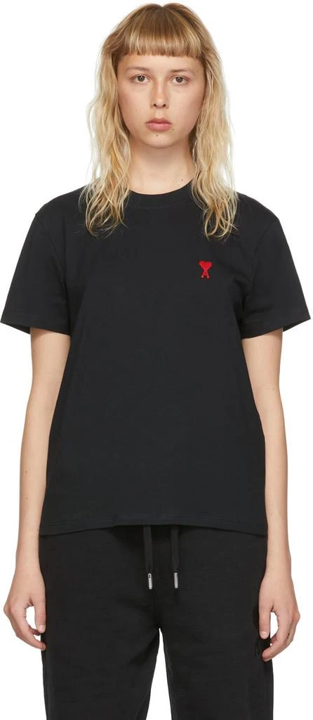 商品AMI|Black Ami De Coeur T-Shirt,价格¥653,第1张图片