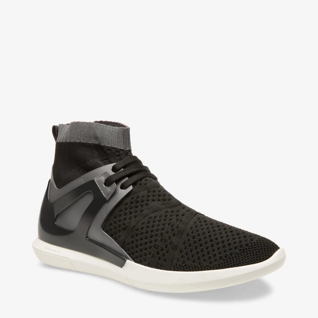 商品Bally|NEW Bally Avallo Men's Black Leather/Fabric Sneakers,价格¥1637,第1张图片