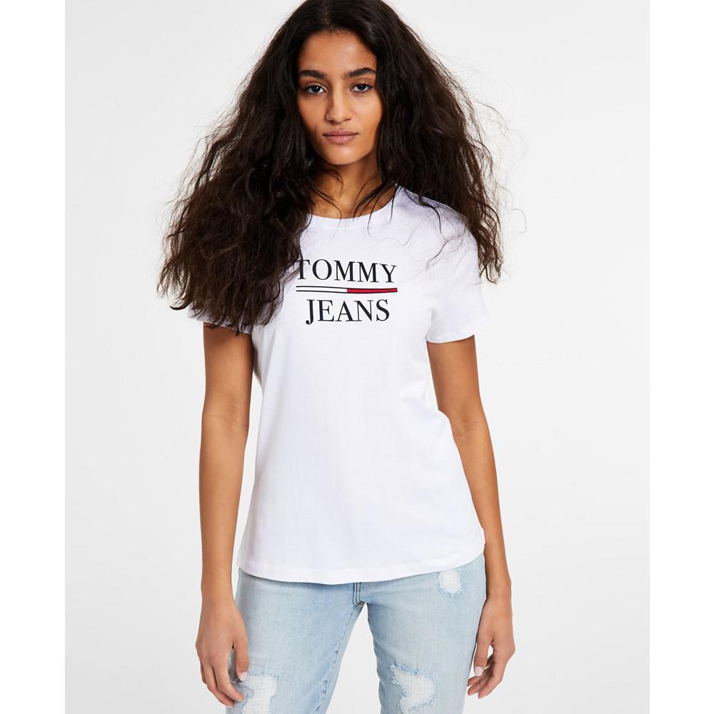 商品Tommy Jeans|Women's Cotton Logo T-Shirt,价格¥145,第5张图片详细描述