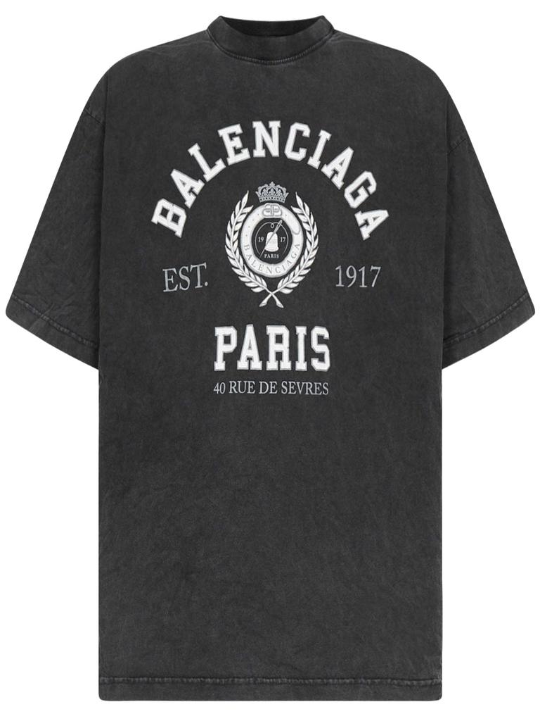 BALENCIAGA Medium Fit T-Shirt Black商品第1张图片规格展示