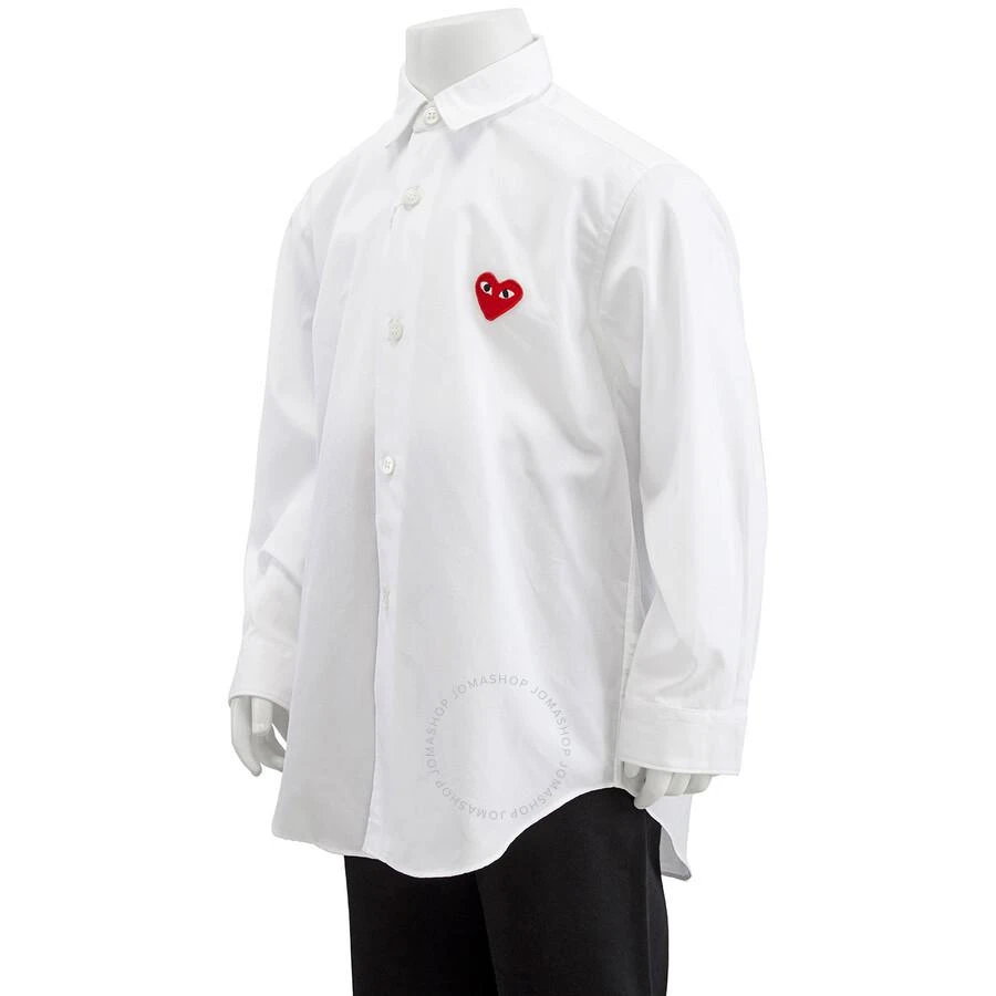 商品Comme des Garcons|Kids Long-sleeve Heart Patch Cotton Shirt,价格¥587,第2张图片详细描述