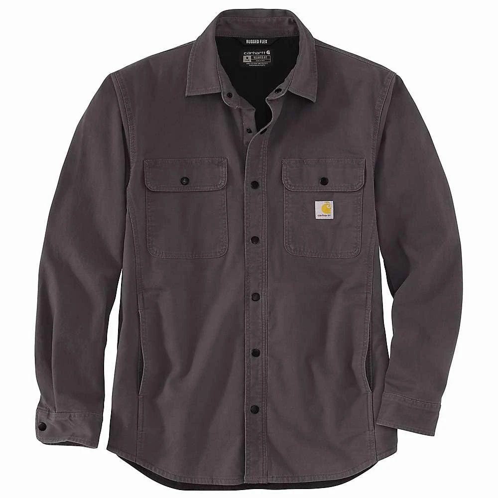 商品Carhartt|Carhartt Men's Rugged Flex Relaxed Fit Canvas Fleece-Lined Shirt Jacket,价格¥631,第5张图片详细描述