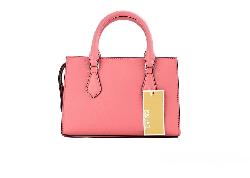 商品Michael Kors|Sheila Small Tea Rose Vegan Leather Center Zip Satchel Purse Women's Bag,价格¥1995,第2张图片详细描述