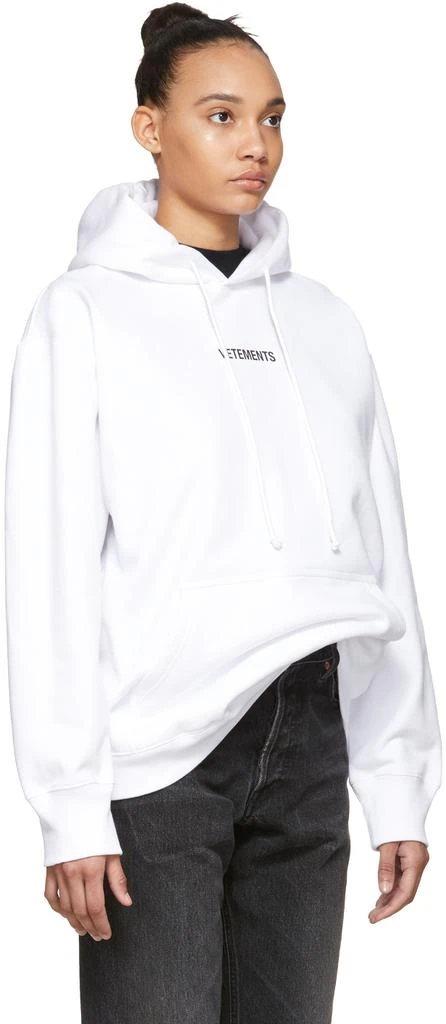 商品Vetements|White Logo Hoodie,价格¥3096,第2张图片详细描述