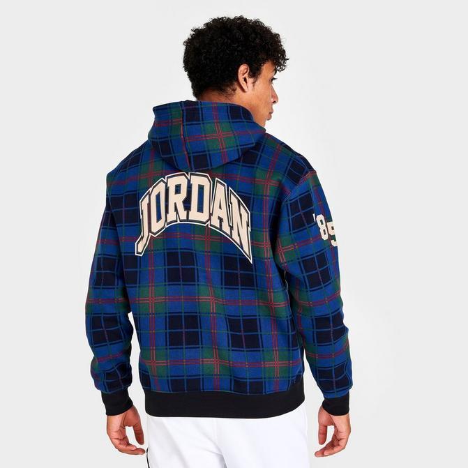 商品Jordan|Men's Jordan Essential Holiday Plaid Hoodie,价格¥619,第1张图片