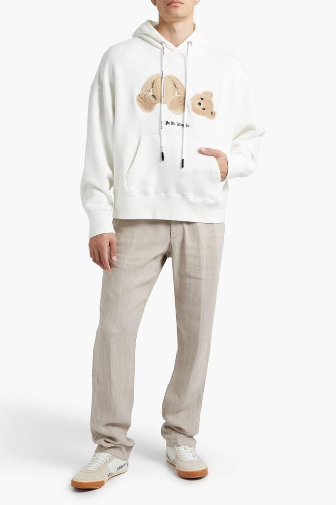 商品Palm Angels|Oversized embroidered French cotton-terry hoodie,价格¥3932,第4张图片详细描述
