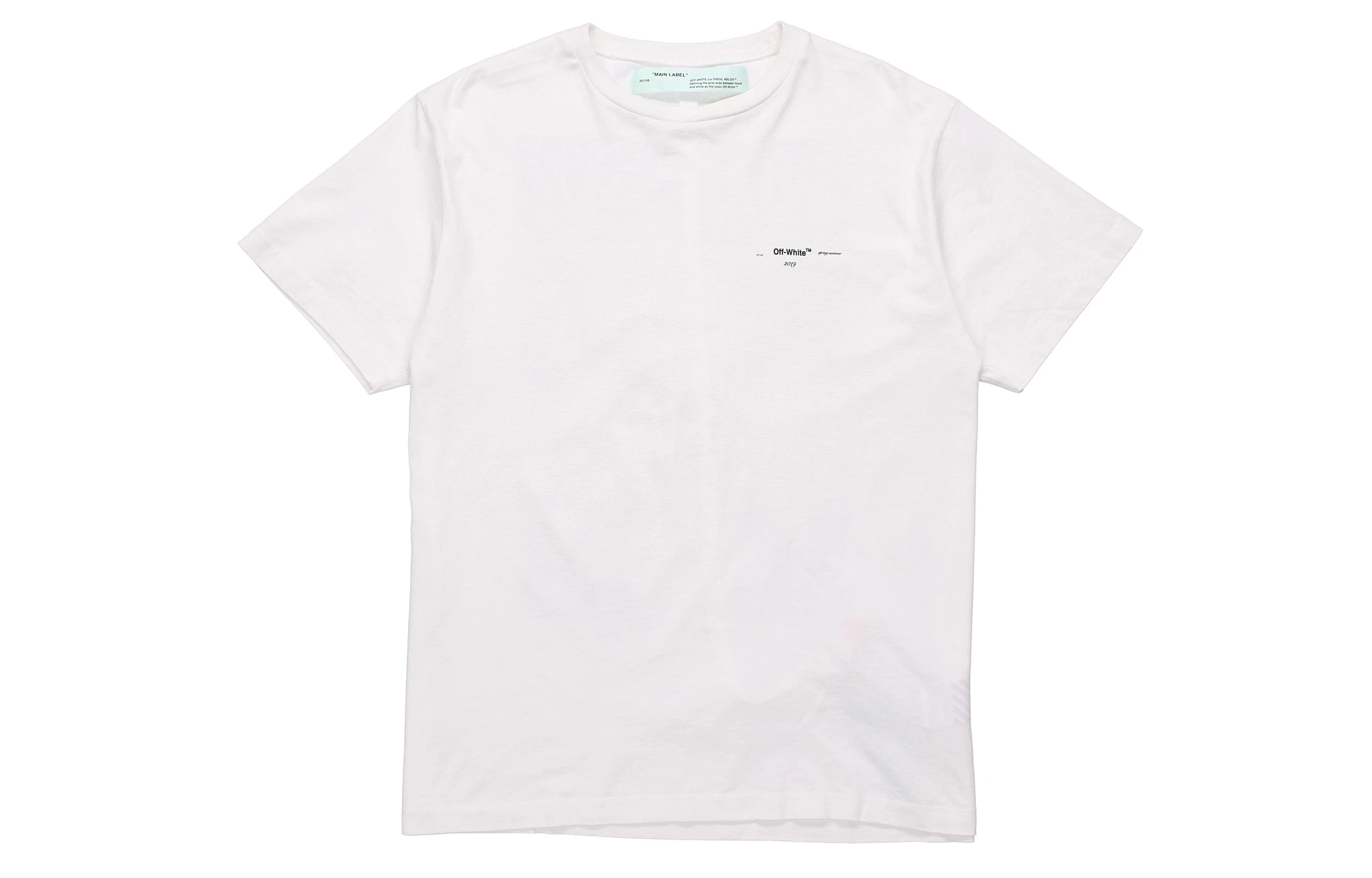 商品[国内直发] Off-White|OverSize油画箭头棉质短袖T恤 宽松版型 男款 白色,价格¥4085,第3张图片详细描述