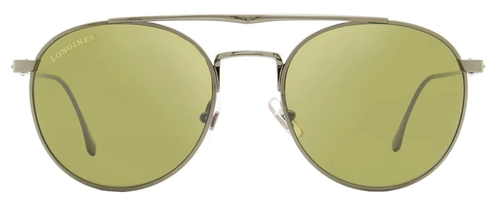 商品Longines|Longines Men's Oval Sunglasses LG0021 08Q Gunmetal 53mm,价格¥1113,第2张图片详细描述
