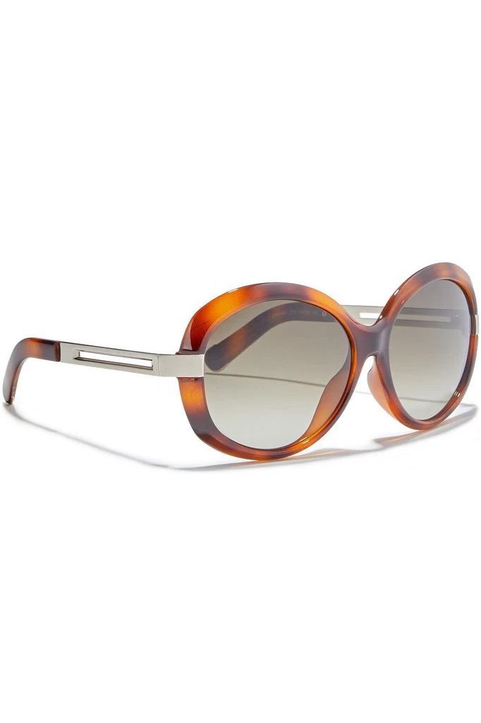 商品Chloé|Round-frame tortoiseshell acetate and gold-tone sunglasses,价格¥952,第3张图片详细描述