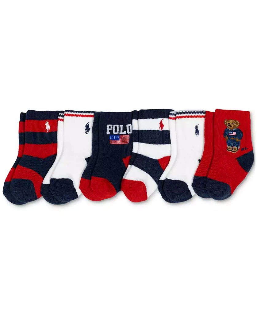 商品Ralph Lauren|Baby 6-Pk. Americana Socks,价格¥165,第1张图片