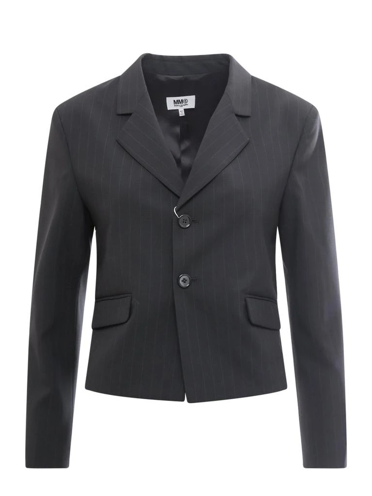 商品MM6|MM6 Maison Margiela Single Breasted Striped Blazer,价格¥3678,第1张图片