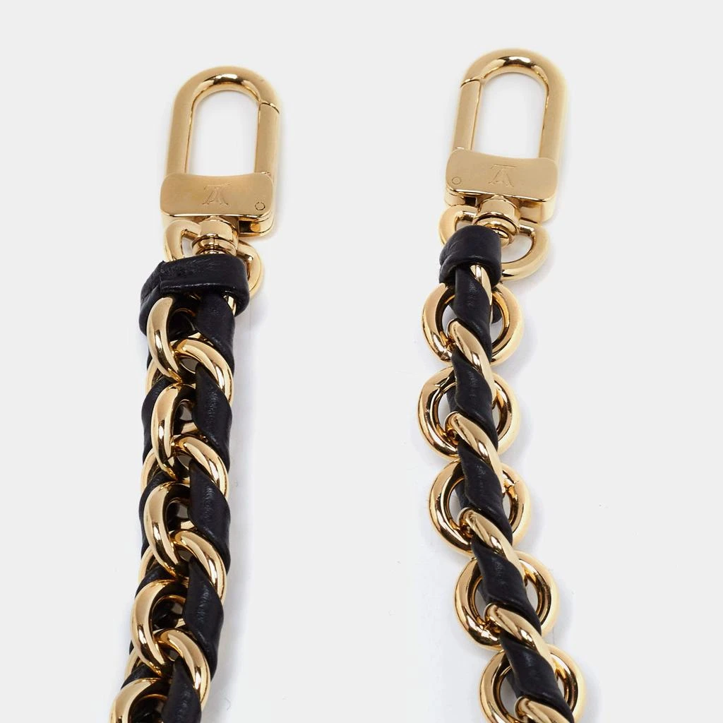 商品[二手商品] Louis Vuitton|Louis Vuitton Black Braided Leather Chain Shoulder Bag Strap,价格¥4261,第2张图片详细描述