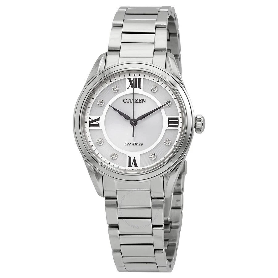 商品Citizen|Arezzo Eco-Drive Silver Dial Ladies Watch EM0870-58A,价格¥2050,第1张图片