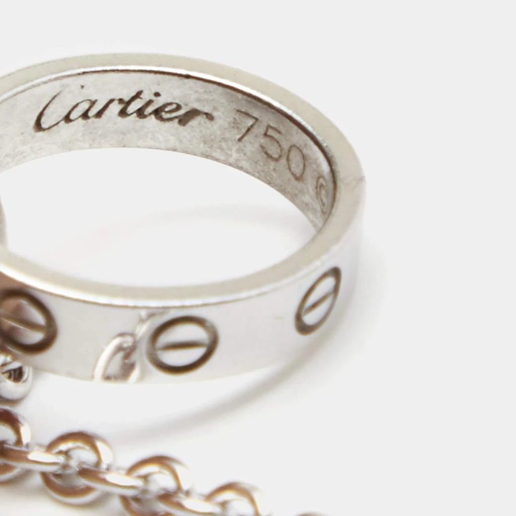 商品[二手商品] Cartier|Cartier Love Interlocking Loops 18k White Gold Necklace,价格¥10741,第4张图片详细描述