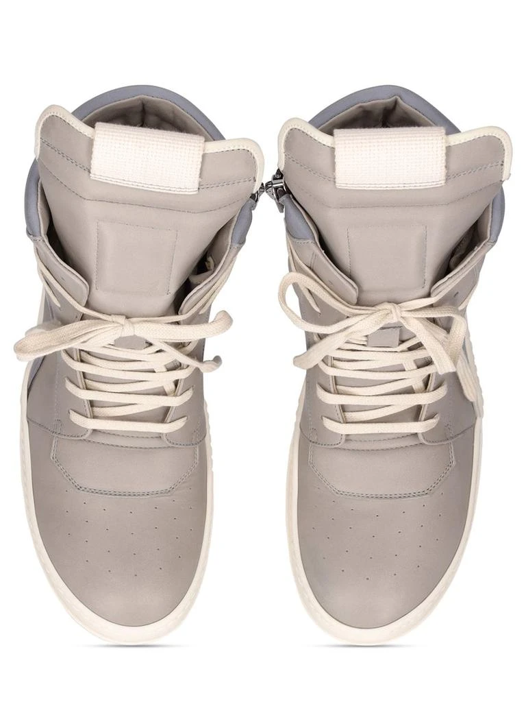 商品Rick Owens|Geobasket Leather High Top Sneakers,价格¥6424,第4张图片详细描述