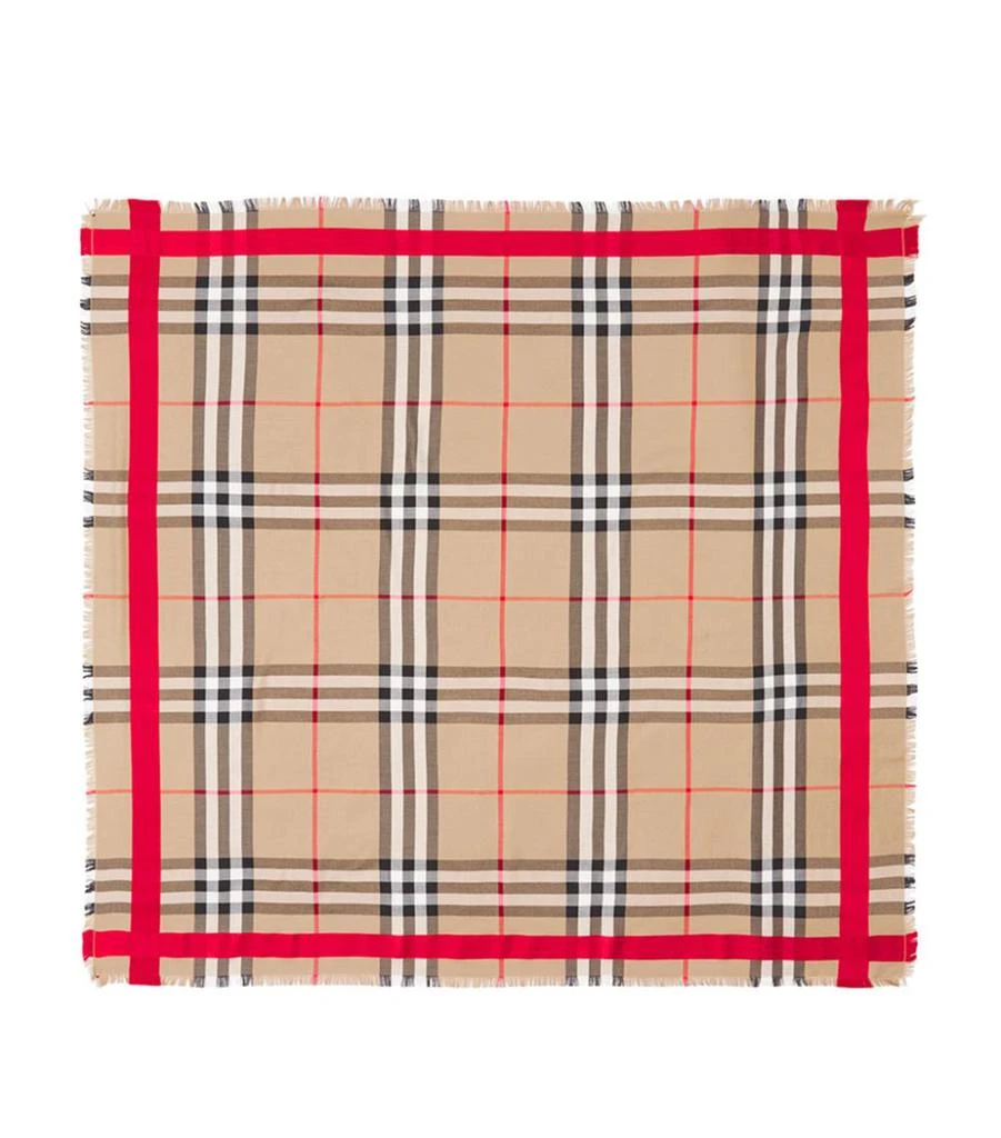 商品Burberry|Wool-Silk Vintage Check Scarf,价格¥6037,第3张图片详细描述