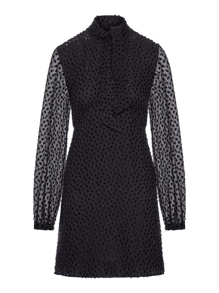Saint Laurent Dress LAVALIER POIS LUREX ドレス 533066Y286T Saint Laurent Dress LAVALIER POIS LUREX ドレス 533066Y286T