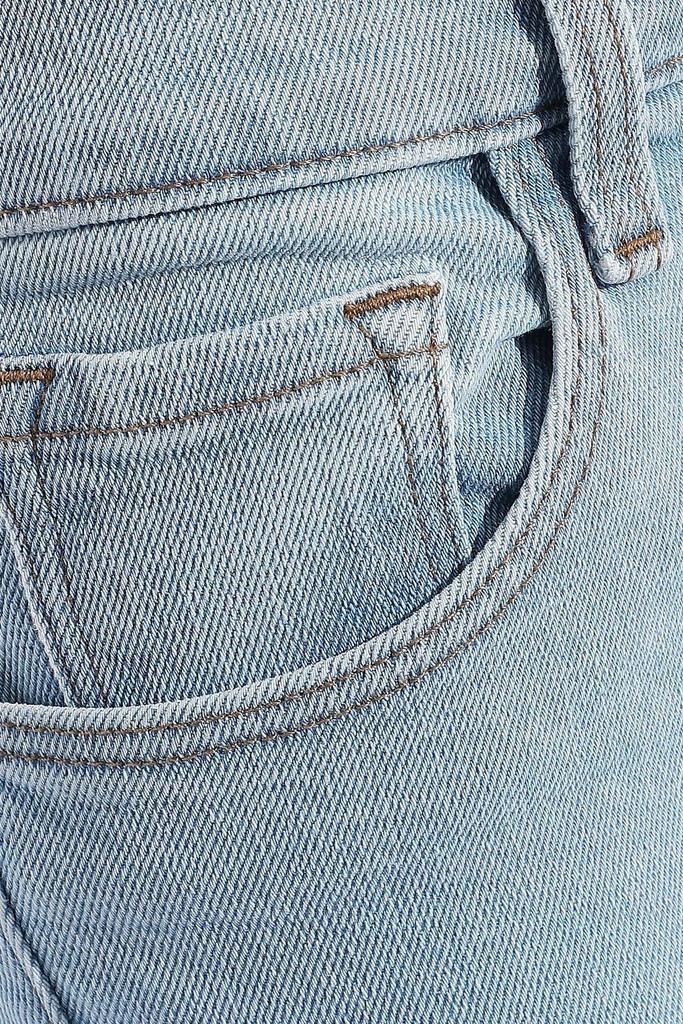 Ruby cropped faded high-rise slim-leg jeans商品第2张图片规格展示