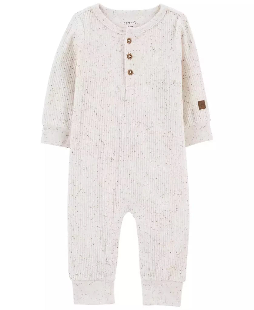 商品Carter's|Baby Boys and Baby Girls Drop Needle Rib Jumpsuit,价格¥98,第1张图片