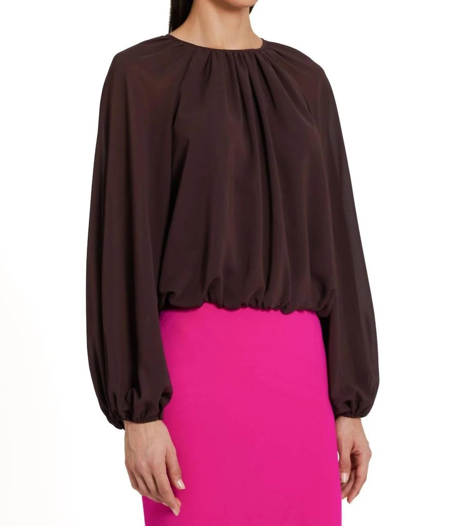 商品Amanda Uprichard|Orla Top In Cocoa,价格¥802,第2张图片详细描述