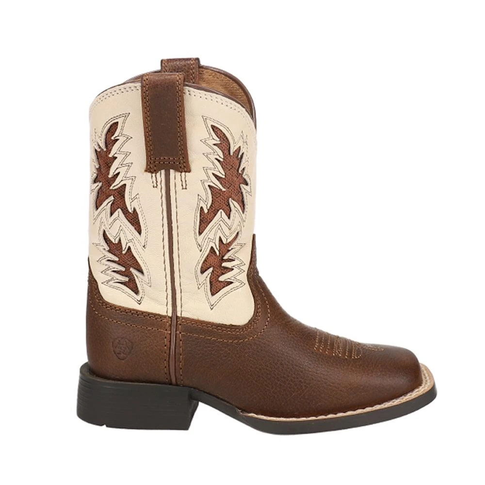 商品Ariat|VentTEK Square Toe Cowboy Boots (Toddler-Big Kid),价格¥757,第1张图片