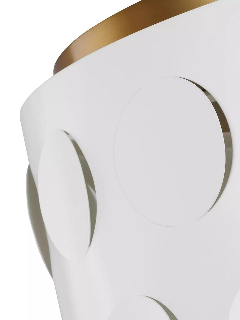 商品Kate Spade|Visual Comfort Studio Dottie Flush-Mount Polished Nickel Chandelier,价格¥4181,第4张图片详细描述