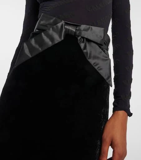 商品Balenciaga|天鹅绒加长半身裙,价格¥22957,第4张图片详细描述